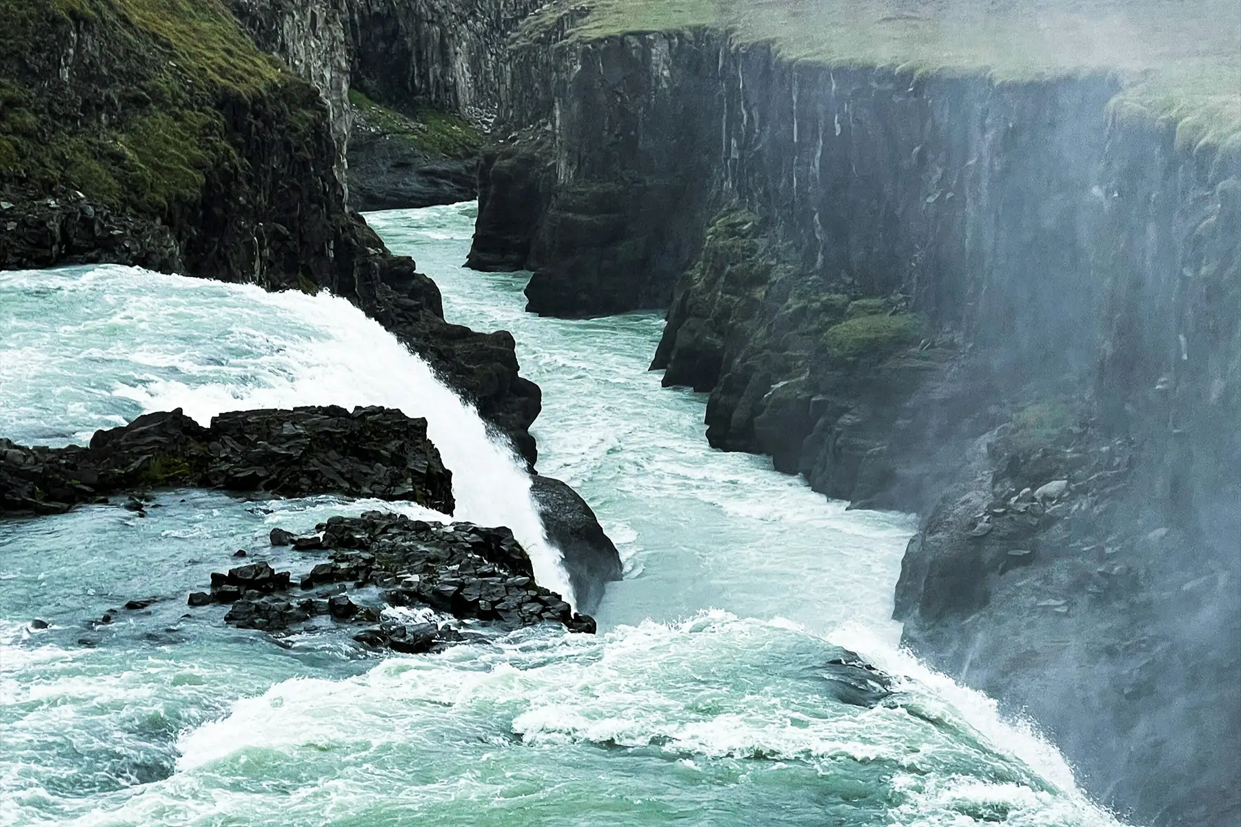 big waterfalls golden circle iceland tour